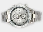 TAG Heuer Carrera CV2A11.BA0796 Round Silver Stainless Steel Strap Watch