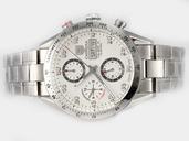 TAG Heuer Carrera CV2A11.BA0796 Silver Stainless Steel Strap White Dial Watch