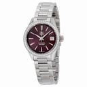 Tag Heuer Carrera Maroon Dial Stainless Steel Ladies Watch WAR2418BA0776