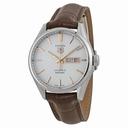 Tag Heuer Carrera White Dial Brown Alligator Leather Men's Watch WAR201DFC6291