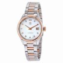 Tag Heuer Carrera White Mother of Pearl Dial Wesselton Diamonds Stainless Steel Ladies Watch WAR1352.BD0779