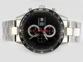 TAG Heuer Carrera wj1110-0SQ4820 Round Quartz Chronograph Black Dial Watch