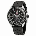 Tag Heuer Formula 1 Chronograph Black Dial Black Rubber Men's Watch CAZ1010.FT8024