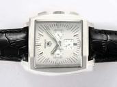 TAG Heuer Formula 1 CW2111.FC6177 Black Ostrich Leather Strap Womens Rectangle Watch