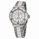 Tag Heuer Formula 1 Diamond Automatic Steel and White Ceramic Ladies Watch WAU2213.BA0861