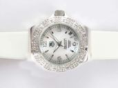 TAG Heuer Formula 1 WAC1215.FC6219 Womens White Crocodile Leather Strap Round Watch