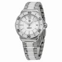 Tag Heuer Formula 1 White Dial Stainless Steel White Ceramic Ladies Watch WAH1211.BA0861