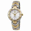 Tag Heuer Link Silver Dial Steel and 18k Yellow Gold Ladies Watch WAT2350BB0957