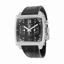 Tag Heuer Monaco Chronograph Black Dial Black Leather Men's Watch CAL5113FC6329