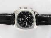 TAG Heuer Monaco CR2113-0 Black Dial 40mm Stainless Steel Case Watch