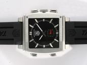 TAG Heuer Monaco Monaco Sixty Nine Quartz Black Dial Rectangle Watch