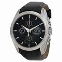 Tissot Couturier Chronograph Valjoux Black Dial Black Leather Men's Watch  T035.614.16.051.01