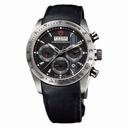 Tudor Fastrider Black Dial Chronograph Black Leather Men's Watch 42000-BKSBKLS