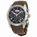 Tudor Fastrider Black Dial Chronograph Brown Leather Men's Watch 42000-BKABRLS