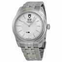 Tudor Glamour Mechanical Silver Dial Stainless Steel Watch 57000-SVSS