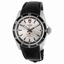 Tudor Grantour Silver Dial Black Microperforated Leather Men's Watch 20500N-SVSBKMCPL