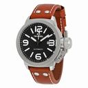 TW Steel Canteen Automatic Black Dial 45 MM Brown Leather Men's Watch TWA954