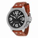 TW Steel Canteen Automatic Black Dial 50 MM Brown Leather Men's Watch TWA955