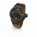 TW Steel Canteen Automatic Black Dial 50 MM Brown Leather Men's Watch CS45