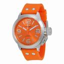 TW Steel Canteen Orange Sunray Dial Orange Silicone Men's Watch TW530