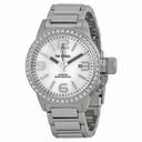 TW Steel Canteen White Mother of Pearl Dial Swarovski Bezel Ladies Watch TW302
