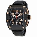 TW Steel CEO 50 MM Black Steel Tonneau Case Chronograph Men's Watch CE2002