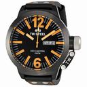 TW Steel CEO Canteen 50 MM Black and Orange Dial Men's Watch CE1028