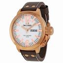 TW Steel CEO Canteen 50 MM White Dial Men's Watch CE1018