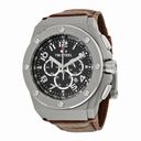 TW Steel CEO Tech 48 MM Black Dial Chronograph Brown Leather Men's Watch CE4014