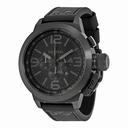 TW Steel Cool Black Chronograph Leather Men's Watch TW821R
