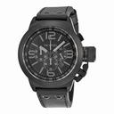TW Steel Cool Chronograph Black Dial Black Leather Men's Watch TW843R