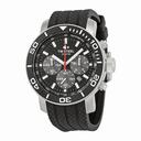TW Steel Grandeur Black Dial 48mm Black Silicone Rubber Men's Watch TW701