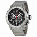 TW Steel Grandeur Tech 45mm Black Dial Stainless Steel Chronograph Men's Watch TW126