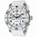TW Steel Grandeur White Dial Chronograph White Rubber Men's Watch TW835