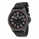 TW Steel Pilot Automatic Black Dial Black Leather Men's Watch TWA961