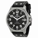 TW Steel Pilot Black Dial Stainless Steel Black Leather Men's Watch TW409