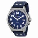 TW Steel Pilot Sunray Blue Dial Stainless Steel Blue Leather Men's Watch TW400