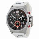 TW Steel Sahara Force India Chronograph Black Dial White Rubber Men's Watch TW429