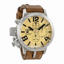 U Boat Beige Dial Brown Leather Men's Watch 7452