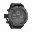 U Boat Classico Black Carbon Fiber Dial Ceramic Black Rubber Men's Watch 6233