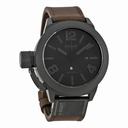 U Boat Classico Black Dial Brown Leather Men's Watch 7338