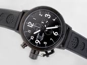 U-Boat Flightdeck 1838 Black Dial PVD Bezel Manual Winding Watch