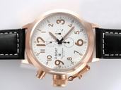 U-Boat Flightdeck 1838 Rose Gold Bezel Rose Gold Case White Dial Watch