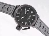 U-Boat Italo Fontana 45 AB 4 50mm Black Dial Black Cow Leather Strap Watch