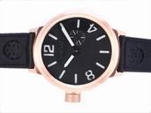 U-Boat Italo Fontana 5571 Black Cow Leather Strap Mens 50mm Watch