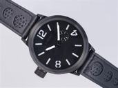 U-Boat Italo Fontana 5571 Black Dial 50mm Black Crocodile Leather Strap Watch
