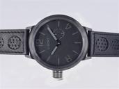 U-Boat Italo Fontana 5573 Round Black Crocodile Leather Strap Watch