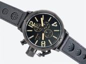 U-Boat Italo Fontana 6472 Black Crocodile Leather Strap Mens 50mm Watch