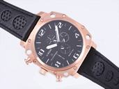 U-Boat Thousands Of Feet 1890 Automatic Round Black Dial Watch