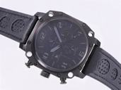 U-Boat Thousands Of Feet 1924 50mm Black Cow Leather Strap Watch